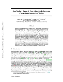 JsonTuning: Towards Generalizable, Robust, and Controllable Instruction Tuning