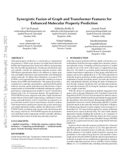 Synergistic Fusion of Graph and Transformer Features for Enhanced
  Molecular Property Prediction