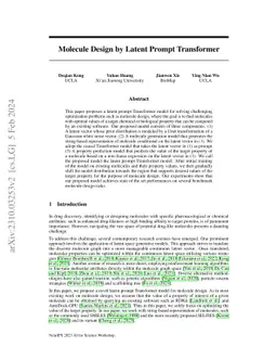 Molecule Design by Latent Prompt Transformer