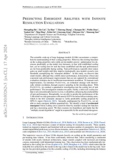 Predicting Emergent Abilities with Infinite Resolution Evaluation