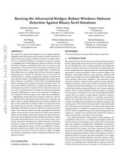 Burning the Adversarial Bridges: Robust Windows Malware Detection
  Against Binary-level Mutations
