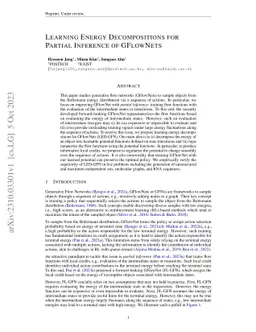 Learning Energy Decompositions for Partial Inference of GFlowNets