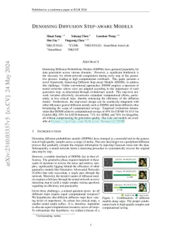 Denoising Diffusion Step-aware Models