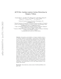 ACT-Net: Anchor-context Action Detection in Surgery Videos