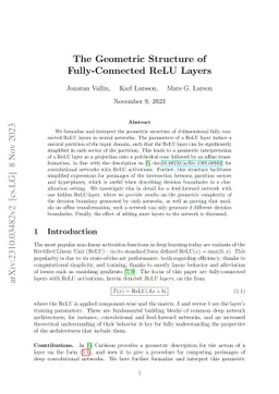 The Geometric Structure of Fully-Connected ReLU Layers