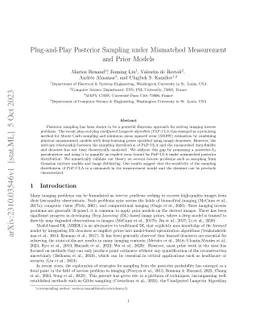 Plug-and-Play Posterior Sampling under Mismatched Measurement and Prior Models