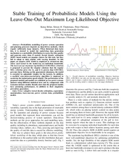 Stable Training of Probabilistic Models Using the Leave-One-Out Maximum
  Log-Likelihood Objective