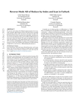 Reverse-Mode AD of Reduce-by-Index and Scan in Futhark