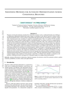Smoothing Methods for Automatic Differentiation Across Conditional
  Branches