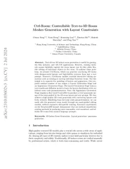 Ctrl-Room: Controllable Text-to-3D Room Meshes Generation with Layout Constraints