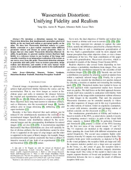 Wasserstein Distortion: Unifying Fidelity and Realism