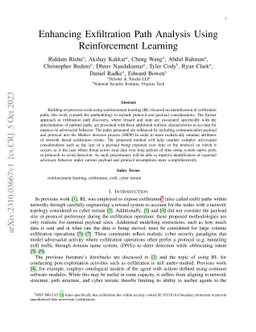 Enhancing Exfiltration Path Analysis Using Reinforcement Learning