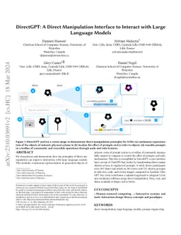 DirectGPT: A Direct Manipulation Interface to Interact with Large
  Language Models