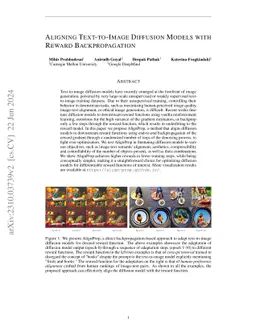 Aligning Text-to-Image Diffusion Models with Reward Backpropagation