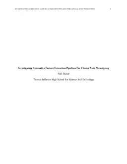 Investigating Alternative Feature Extraction Pipelines For Clinical Note
  Phenotyping