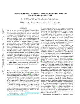 FNOSeg3D: Resolution-Robust 3D Image Segmentation with Fourier Neural
  Operator
