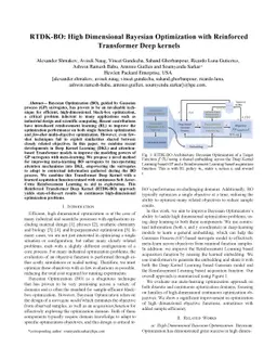 RTDK-BO: High Dimensional Bayesian Optimization with Reinforced
  Transformer Deep kernels
