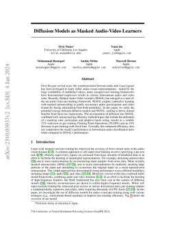 Diffusion Models as Masked Audio-Video Learners