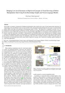 Interpreting Behaviors and Geometric Constraints as Knowledge Graphs for Robot Manipulation Control