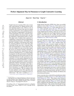 Perfect Alignment May be Poisonous to Graph Contrastive Learning