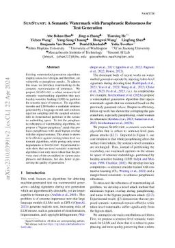 SemStamp: A Semantic Watermark with Paraphrastic Robustness for Text
  Generation
