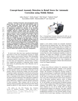 Concept-based Anomaly Detection in Retail Stores for Automatic
  Correction using Mobile Robots