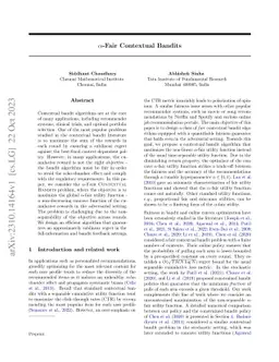 $α$-Fair Contextual Bandits