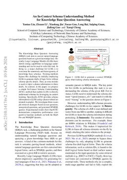 An In-Context Schema Understanding Method for Knowledge Base Question
  Answering