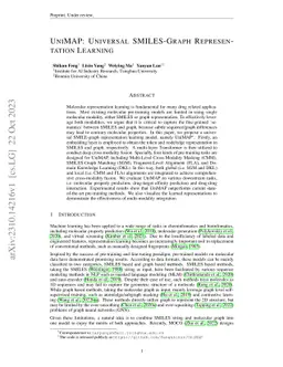 UniMAP: Universal SMILES-Graph Representation Learning