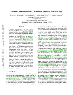 Shortcuts for causal discovery of nonlinear models by score matching