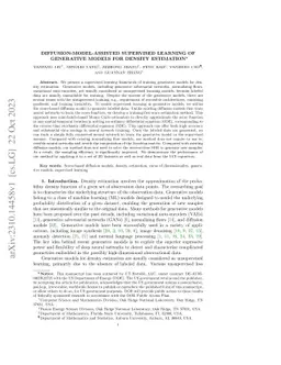 Diffusion-Model-Assisted Supervised Learning of Generative Models for
  Density Estimation
