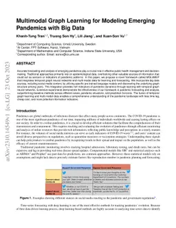 Multimodal Graph Learning for Modeling Emerging Pandemics with Big Data