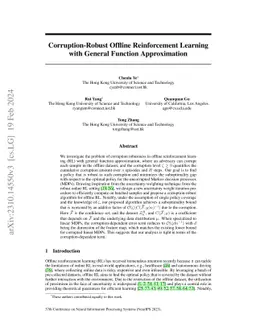 Corruption-Robust Offline Reinforcement Learning with General Function
  Approximation