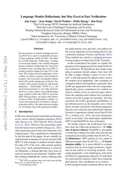 Language Models Hallucinate, but May Excel at Fact Verification