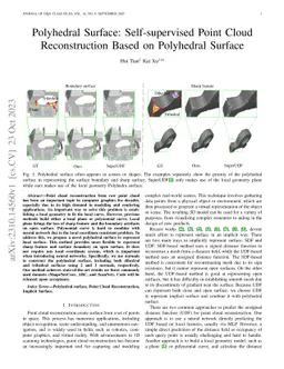 Polyhedral Surface: Self-supervised Point Cloud Reconstruction Based on Polyhedral Surface