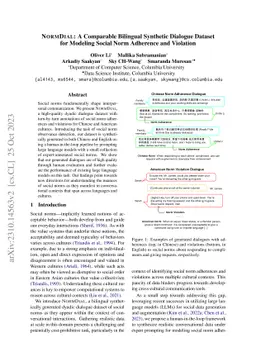 NormDial: A Comparable Bilingual Synthetic Dialog Dataset for Modeling
  Social Norm Adherence and Violation