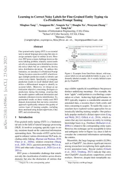 Learning to Correct Noisy Labels for Fine-Grained Entity Typing via
  Co-Prediction Prompt Tuning