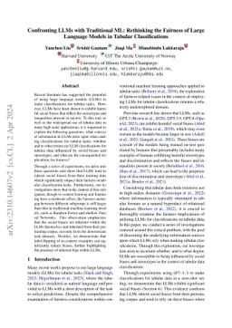 Confronting LLMs with Traditional ML: Rethinking the Fairness of Large
  Language Models in Tabular Classifications