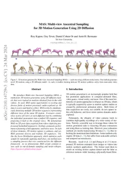 MAS: Multi-view Ancestral Sampling for 3D motion generation using 2D
  diffusion