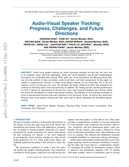 Audio-Visual Speaker Tracking: Progress, Challenges, and Future Directions