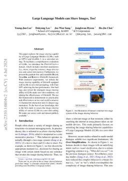 Large Language Models can Share Images, Too!