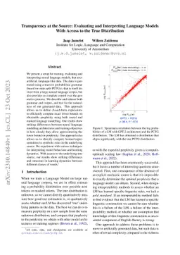Transparency at the Source: Evaluating and Interpreting Language Models
  With Access to the True Distribution