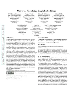 Universal Knowledge Graph Embeddings