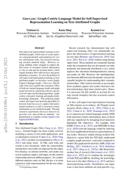 GRENADE: Graph-Centric Language Model for Self-Supervised Representation
  Learning on Text-Attributed Graphs
