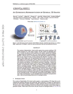 Ghost on the Shell: An Expressive Representation of General 3D Shapes