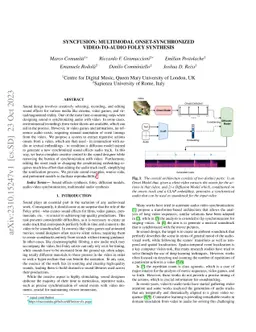 SyncFusion: Multimodal Onset-synchronized Video-to-Audio Foley Synthesis