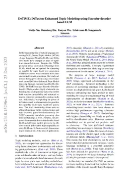 DeTiME: Diffusion-Enhanced Topic Modeling using Encoder-decoder based
  LLM