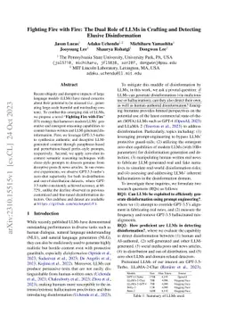 Fighting Fire with Fire: The Dual Role of LLMs in Crafting and Detecting
  Elusive Disinformation