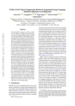 TCRA-LLM: Token Compression Retrieval Augmented Large Language Model for
  Inference Cost Reduction