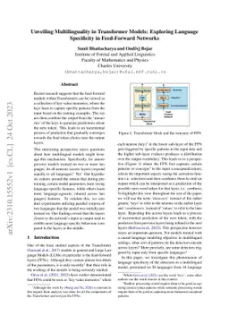 Unveiling Multilinguality in Transformer Models: Exploring Language
  Specificity in Feed-Forward Networks